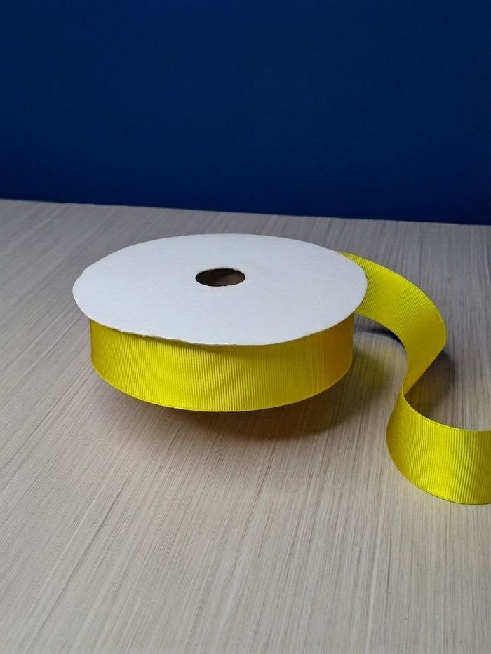 Cinta Gros #9 Amarillo Sol 012 Rollo 46mts