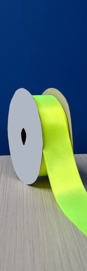 Cinta Raso #9 Amarillo Fluorescente 010 Rollo 23mts