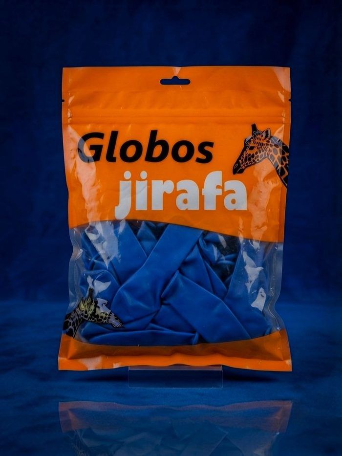 Paquete De Globos Jirafa - R10 Azul 50pz