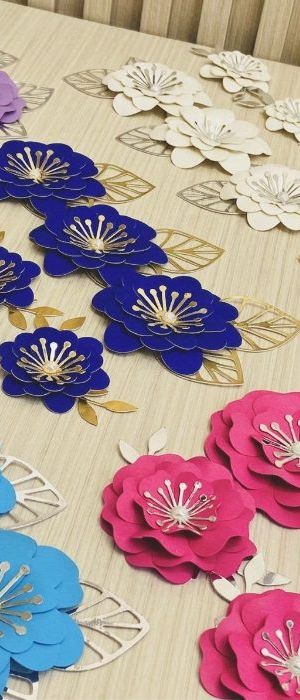 Set De Flores Tipo Corazón (6pza)
