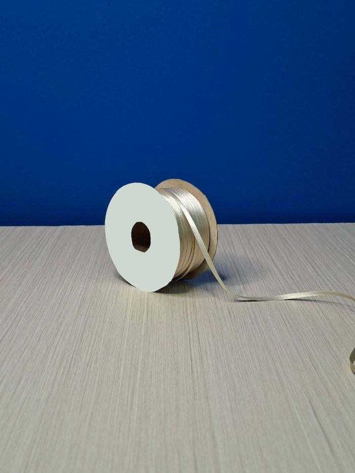 Cinta Raso #0 Beige Medio Rollo 92mts