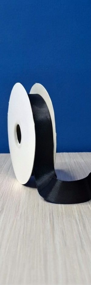 Cinta Raso #5 Negro 070 Rollo 23mts