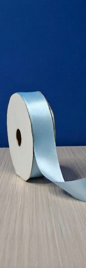 Cinta Raso #5 Azul Claro 24 Rollo 23mts