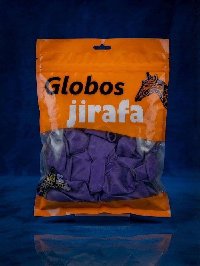 Paquete De Globos Jirafa - R10 Morado 50pz