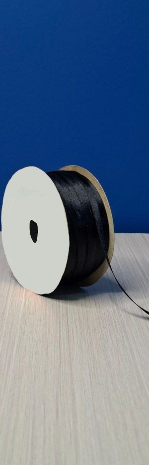 Cinta Raso #1 Negro 070 Rollo 92mts