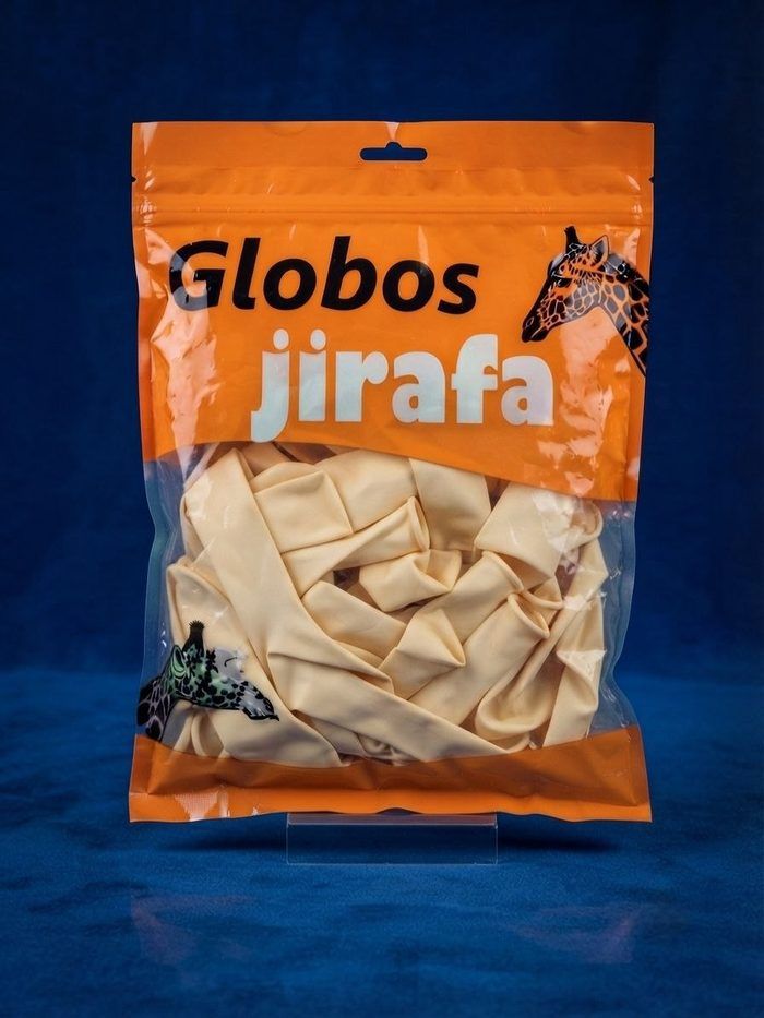 Paquete De Globos Jirafa - R10 Marfil 50pz