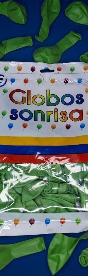 Paquete De Globos Sonrisa - Verde Aceituna