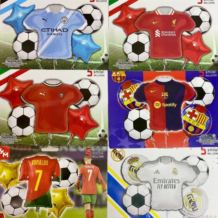 Set De Globos 5pcs Futbol