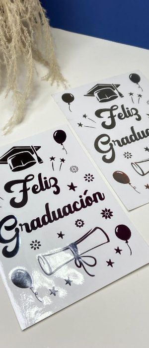 Stikers "feliz Graduacion" Tipo Carta St20-St21