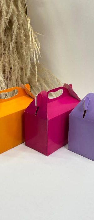 Cajas Tipo Lonchera Unicolor Pequeñas Cjp